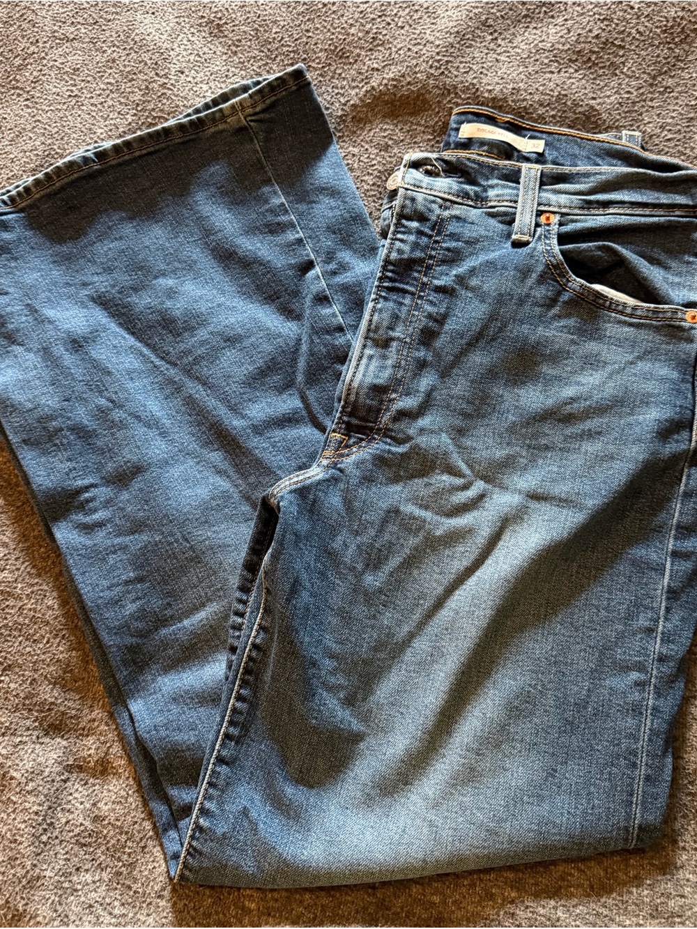 Signature by Levi Strauss Women's Blue Wide Leg Jeans
